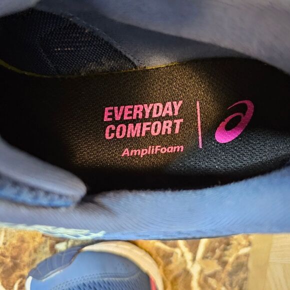 Asics women's every comfort amplifoam walking shoes blue size 8. 313 - Picture 6 of 10